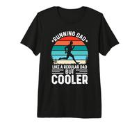 Running Dad Like A Regular Dad But Cooler for Fathers Day T-Shirt Haut de Gamme