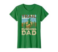 Running Dad Runner Runner Run Trails Pater Daddy Papa Papa T-Shirt, Femme, Vert Kelly, XL
