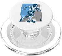 Running Diego Maradona Ballon de Football rétro des années 90 PopSockets PopGrip pour MagSafe