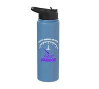Running Empty Lupus Warrior Lupus Awareness Month Stainless Steel Insulated Water Bottle