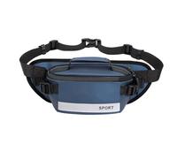 Running Fanny Pack, Outdoor Waist Bag, Ergonomic Nylon Design with Secure Zipper Closure, Travel Accessories for Gym, Workout, Commuting, Vacation, 10.24x5.91x3.94 inches, Black and Blue