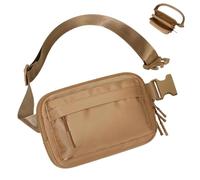 Running Fanny Pack, Running Pouch Belt for Women, Running Waist Packs, Waterproof Fanny Pack Djustable Waist Pack for Workouts for Running and Workouts (Brown, Black, Pink, White)
