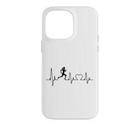 Running Girl Heart Beat Runner pour Femmes et Filles Qui Aiment Courir Coque pour iPhone 14 Pro Max