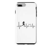 Running Girl Heart Beat Runner pour Femmes et Filles Qui Aiment Courir Coque pour iPhone 7 Plus/8 Plus