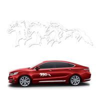 Running Horse Car Decals - Galloping Three Horses Car Window Stickers | Animal Vinyl Decals for Cär SUV | Weather-Resistant