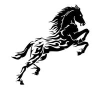Running Horse Sticker, Strong Adhesive Backing, Reflective Car Stickers
