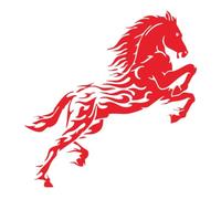 Running Horse Sticker, Strong Adhesive Backing, Reflective Car Stickers