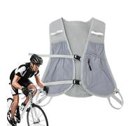 Running Hydration Vest Backpack - Lightweight Hydration Vest Daypack | Running Vest Women Men | Lightweight Hydration Backpack Running Water Bottle | Reflective Breathable Adjustable Hydration Vest F