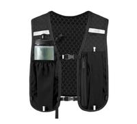 Running Hydration Vest, Lightweight Phone Holder Chest Pack with Bottle | Breathable Honeycomb Mesh, Adjustable Chest And Waist Straps, Multiple Pockets, Reflective Detail