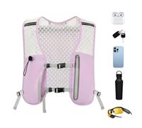 Running Hydration Vest, Water Backpack Gear, 56.98x9801 inch Lightweight with Phone Pocket, Non-Slip Chest Pack for Women, Long-Distance Running, Hiking, Cycling, Camping