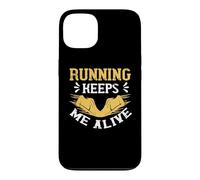 Running Keeps Me Alive Runner Life Jogging for Men Women Coque pour iPhone 13