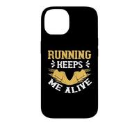 Running Keeps Me Alive Runner Life Jogging for Men Women Coque pour iPhone 14