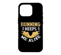 Running Keeps Me Alive Runner Life Jogging for Men Women Coque pour iPhone 16 Pro