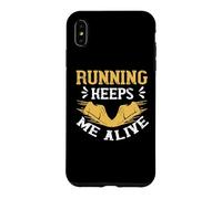 Running Keeps Me Alive Runner Life Jogging for Men Women Coque pour iPhone XS Max