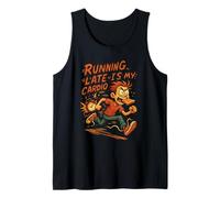 Running Late Is My Cardio Funny Overlept Shirt Daily Mood Débardeur
