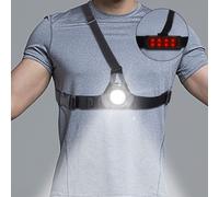 Running Light, 3 Modes De Luminosité, Batterie Au Lithium Rechargeable Intégrée De 2600 Mah, A Une Lumière Rouge Sur Le Dos Avec La Sécurité, Pour Les Coureurs De Nuit