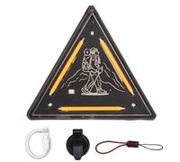 Running Lights for Runners, Magnetic Triangle Bike Tail Light 2.48x2.13x0.94 inches, USB Rechargeable LED Safety Flasher with Clip Mount, Night Visibility Gear for Hiking Camping Jogging Commuting