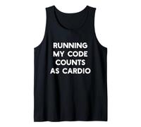 Running My Code Counts as Cardio Funny Programming Meme Débardeur
