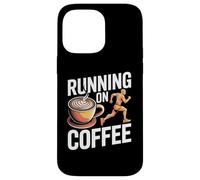 Running on Coffee Marathon Runner Caffeine Vibes Coque pour iPhone 14 Pro Max