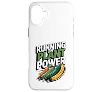 Running on Plant Athlete Runner Vegan Coque pour iPhone 16 Plus