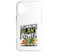 Running on Plant Athlete Runner Vegan Coque pour iPhone 16 Plus