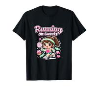 Running on Sweets Kawaii Chibi Runner Candy Art T-Shirt