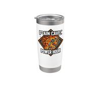Running Skeleton Pain Cave Power Hour Endurance Athlete Gobelet isotherme en acier inoxydable double paroi