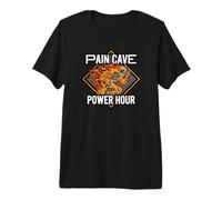 Running Skeleton Pain Cave Power Hour Endurance Athlete T-Shirt Haut de Gamme