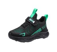 Running Sport Tennis Trainers Men Shoes Lightweight Athletic Walking Men's Chaussures Requin (Black, 35.5 Big Kids)