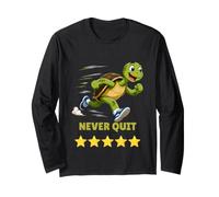 Running Turtle No Quitting 5 étoiles Manche Longue