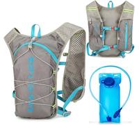 Running Vest For Men And Women-Running Vest With 2l Water Bladder-Reflective-With Cell Phone Holder-For Running,Cycling,Trails,Marathons