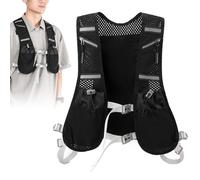 Running Vest for Men - Lightweight Breathable Chest Backpack, Comfortable Adjustable Gear Carrier for Hiking, Reflective Safety Jogging Vest, Outdoor Sports Hydration Ready | for Gym Biking Camping