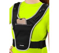 Running Vest For Women And Men-Waterproof Running Phone Pocket-Reflective Lightweight And Adjustable-Perfect For Safe Running