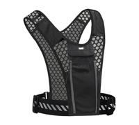 Running Vest Phone Holder - Reflective Lightweight with Pockets | Mesh Cloth Running Vest Chest Pack | for Outdoor Cycling Night Ŕunning Hiking Mountain Climbing Jogging Walking