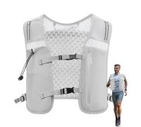 Running Water Vest, Trail Running Hydration Pack, Adjustable Chest Straps, Reflective Design with Phone Holder, Outdoor Gear for Women and Men, 14.17x11.81x1.18 inches
