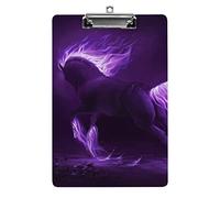 Running Wild Horse Presse-papiers format A4 drôle esthétique travail étude lettre planche à pince standard 12,5 × 8,5 pouces en panneau dur pour salle de classe scolaire enfants écrivant dessin