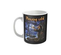 Running Wild Tasse À Café Privateer Band Logo Nouveau Officiel Blanc Boxed Size One Size