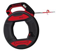 RUNPOTEC - Outil d'extraction de câble RP5 | 30 m de câble avec bande en plastique spéciale torsadée 3 fois Ø 5,5 mm | Aide au tirage du câble avec pointe de guidage brevetée | Avec compteur numérique