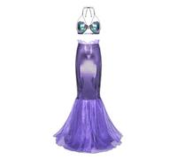 RUNQHUI Femme Déguisement Sirène Jupe Queue de Sirène et Top Costume Princesse Sirène Halloween Carnaval Cosplay Type L L