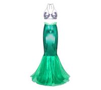 RUNQHUI Femme Déguisement Sirène Jupe Queue de Sirène et Top Costume Princesse Sirène Halloween Carnaval Cosplay Type B M