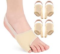 runrayay 2 Paires Tailors Oignon Correcteur pour Femmes Et Hommes, Pinky Toe Bunion Corrector avec Sangle Antidérapante pour Soulager Bunion Pinky Toe Pain, Redresser Bunionette, Chevauchement des