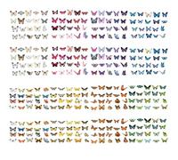 runrayay 320 Autocollants Papillons, 8 Feuilles d'autocollants Papillons Vintage en PVC pour Scrapbooking, Ordinateur Portable, carnet, projets DIY, fenêtre, enveloppes.