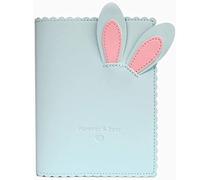 runrayay Album Photo en Cuir PU 64 Pochettes, Porte-Cartes Nominatives Blue Rabbit Kpop Photocard Binder, Mini Album Photo de Film de 3 Pouce Compatible avec Fujifilm Instax