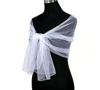 RUNRAYAY Bridesmaid Wedding Cape Sheer Shawls and Wraps with Rhinestone Design for Evening Dresses Women Fashion Scarves Cover Up for Summer - C