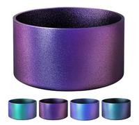 runrayay Chameleon Gradient Matte Luster Silicone Boot, Compatible avec Stanley Quencher Tumbler 20-40Oz et 12-24Oz Water Bottles with 2.8-3In Base, Purple