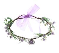 RUNRAYAY Couronne de fleurs papillon violette faite main, couronne de fée, diadème floral, pour cosplay, femmes, filles, fête, Renaissance, Halloween