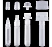 runrayay Ensemble de 4 stylos à Peinture Blancs, Marqueur de Peinture Rechargeable Vide avec 4 tailles, Stylo Acrylique Permanent Transparent pour L'Art Acryliques Huiles Aquarelles Teintures Encres