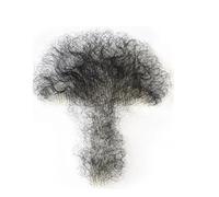RUNRAYAY Faux cheveux noirs faits à la main en dentelle complète, poils du corps ajoutant une amélioration du volume de la virilité, faux cheveux invisibles et réalistes