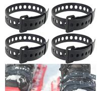 RUNRAYAY Kit de 4 sangles pour raquettes à neige, 45 x 2,5 cm, sangles de fixation de snowboard, sangles réglables et réutilisables pour bottes de ski, attaches de rechange pour enfants, adultes