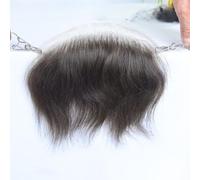 RUNRAYAY Postiche frontal pour homme, postiche en PU, dentelle invisible HD, 18 x 4 cm - 2#